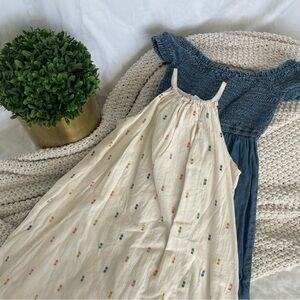 GAP Kids Casual Dresses Bundle- Blue and Cream Size 8